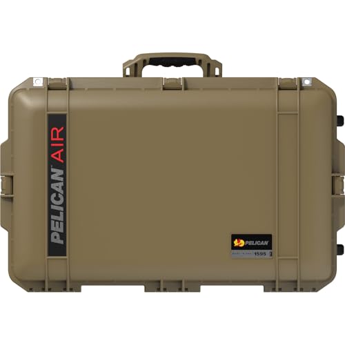 Pelican Air 1595 Multi-Purpose Hard Case no Foam (Empty Case) for Camera, Drone, Equipment, Gear, Electronics, Overlanding, Camping, Travel and Pistol (OCP Tan) - color: OCP Tan, size: Medium