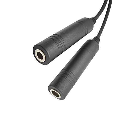 Dual GA Plugs (3/16" Mic Plug (PJ-068) and 1/4" (PJ-055) Speaker Plug) General Aviation Headset to U174/U Helicopter Military Headphone Adapter for Pilot Aircraft Connector Cable Converter - color: Military Wiring