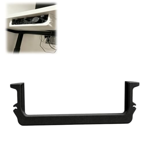 Under Desk Mount Bracket Compatible with Focusrite Scarlett 2i2 Gen 3, Plastic, with Side Cable Holders for Home Studio (Black) - color: Black