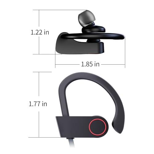 JOYWISE Bluetooth Headphones, 16H Playtime, AI Music Creation Earbuds | Wireless Headphones with Mic Sound Isolation, IPX7 Waterproof in-Ear Bluetooth 5.3 Earphones for Running, Gym, Workout - color: Black