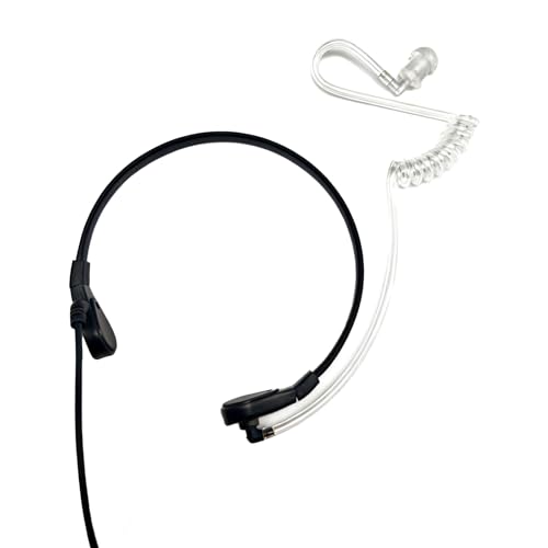 Professional Throat Mic with K1 Dual Pin Connector for Two Way Radio, Neck Mic PTT Headset for Baofeng UV-5R, BF-888S, Retevis H-777, RT22, Kenwood TK-340, Arcshel AR-5, HYT TC286 (3pack)