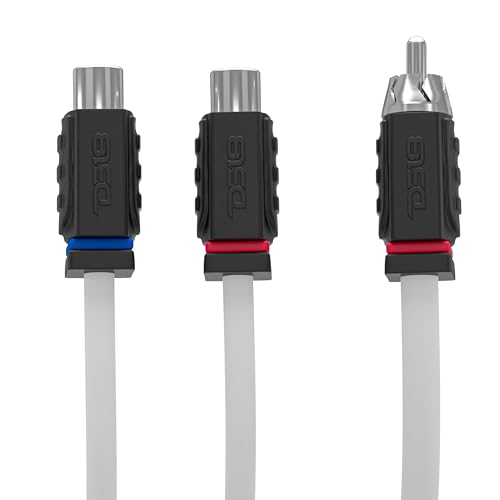 DS18 MOFCR-2F1M 2 Female 1 Male Car Audio Speaker Marine Tinned OFC RCA Y Splitter Adapter Connector Cable - style: 2 Female 1 Male