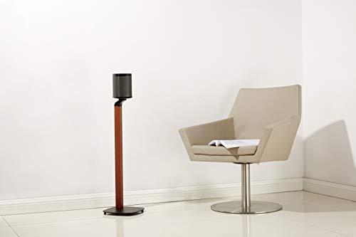 ynVISION.DESIGN Wood Speaker Stands for Sonos One, SL, Play:1, Pair | 30.75" floor standing for SONOS One, One SL, and Play:1 Speakers, 22 lb capacity, cable management, walnut wood & black metal