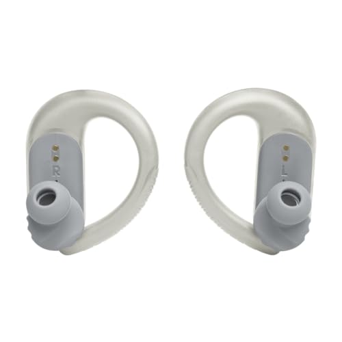 JBL Endurance Peak 3 - Dust and Water Proof (IP68) True Wireless Active Earbuds, JBL Pure Bass Sound, Up to 50 Total Hours of Playback with Speed Charge, Ambient Aware & Talk Thru (White) - color: White