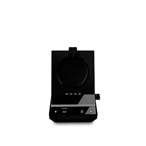 Sennheiser SDW 5034 (507008) - Single-Sided (Monaural) Wireless DECT Headset for Softphone/PC & Mobile Phone Connection Dual Microphone Ultra Noise Cancelling, Black