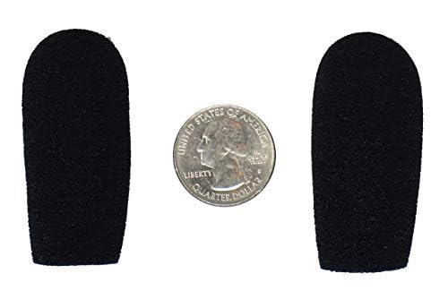 CA945 foam microphone windscreens (microphone covers) (2-pack) for use mini-shotgun mics, larger headsets and desktop microphones