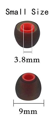 Small Replacement Silicone Eartips Eargels Earbuds Ear Tips Compatible with Senso, Zeus, Otium, Hussar, Sony MDR, Tozo, Mpow Headphones & Earphones (Small - 5 Pairs) - size: Small: 5 Pairs