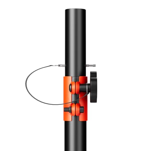 Speaker Stands Heavy Duty - Adjustable Height 50.5'' to 83.5'', Speaker Tripod Stand with Non-Slip Rubber Feet,144lbs Load Capacity for Stage/DJ/Party, Fits 1.38"&1.63" Speaker Poles (1-Pack)