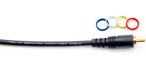 Mogami PURE PATCH RR-03 Professional Audio/Video Cable, Mono RCA Male Plugs, Gold Contacts, Straight Connectors, 3 Foot - size: 3 Foot