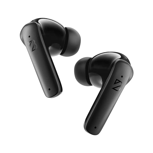 Back Bay Audio iPhone + Android Wireless Earbuds Bluetooth, Sweatproof | Ultra-Sleek Small Sports Earphones with Wireless Mic, Wireless Air Buds For iPhone iOS, Bluetooth Ear Buds Earphones - color: Black