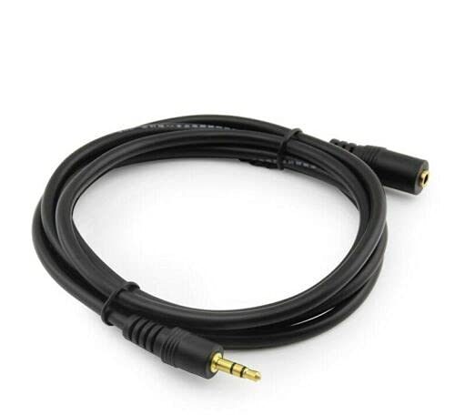 3ft Coiled 3.5mm 1/8" Stereo Audio Aux Headphone Cable Extension Cord