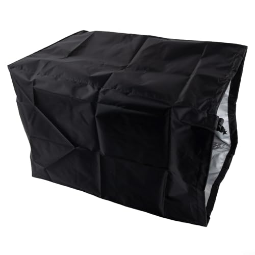 FABULETTA 210D Oxford Cloth Speaker Dust Cover, Waterproof Protective Case for Indoor Outdoor Equipment, Easy Clean Black Fabric Shield(30.5 * 28 * 46cm) - size: 30.5*28*46cm