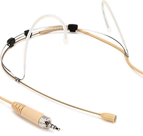Sennheiser Pro Audio Pro Audio Wireless Headset Microphone, Beige (508246) | Omnidirectional condenser capsule with 3.5mm connector and moisture protection for broadcasting, recording and speaking