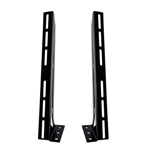 Steel Floor & Wall Mount Amplifier Rack Laser-Cut Audio Equipment Rack for Car Audio Sound System Coated with Black Powder