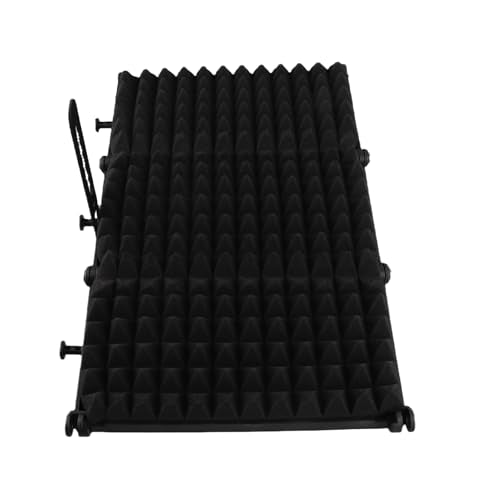 Portable Microphone Isolation, Adjustable Angle Sound Absorbing Panel with High Density Sponge for Vocal Recording and Noise Reduction (3 panel) - size: 3 panel