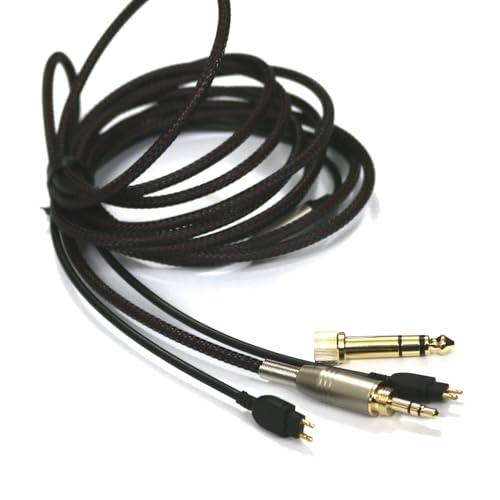 NewFantasia Replacement Audio Upgrade Cable Compatible with Sennheiser HD650, HD600, HD580, HD58X, HD660S, HD660S2, Massdrop HD6XX Headphones 1.5meters/4.9feet - size: 1.5m