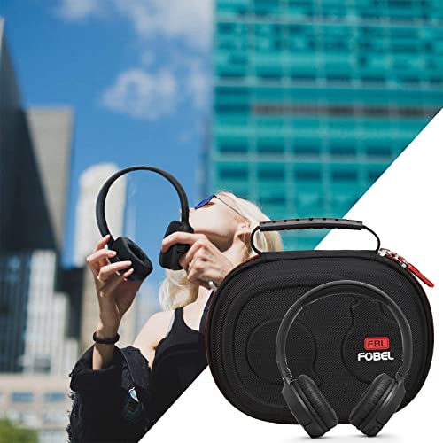 FBLFOBELI Headphone Cases EVA Hard Storage Case for JBL TUNE 500BT/510BT/T450BT/710BT/JBL Live 650 BT NC On-Ear Wireless Bluetooth Headphone, Travel Protective Bag (Black) - color: Black
