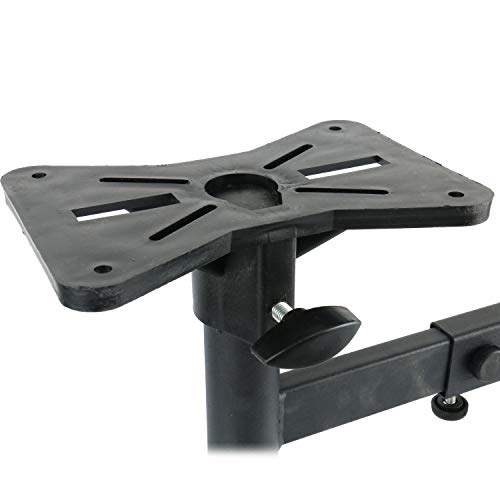 Pair of Speaker Wall Mounts, Universal Bookshelf Speaker Mounting Bracket,66 Lbs Max Capacity, Black