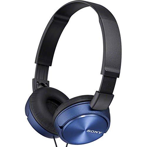 Sony MDR-ZX310AP ZX Series Wired On Ear Headphones with mic, Blue - color: Blue