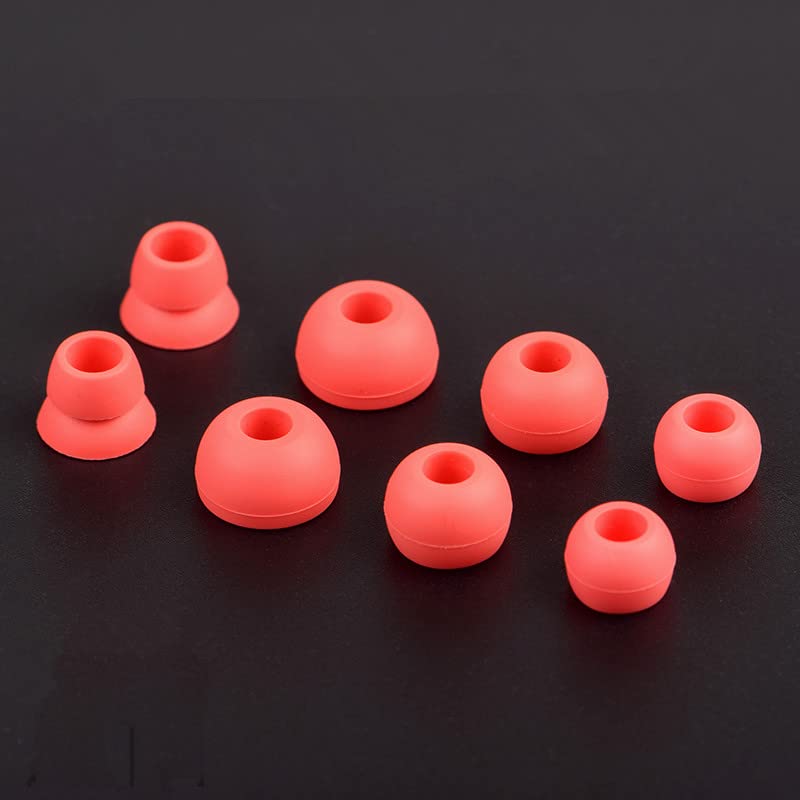 Replacement Silicone Eartips Earbuds Eargels Compatible with Beats by dr dre Powerbeats 3 Wireless Stereo Earphones (Red) - color: Red