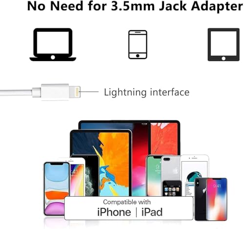 iPhone Wired Earbuds 2 Pack with Mic and Volume Control, Noise Reduction | Wired earbuds 2-pack for iPhone with a built-in mic and volume control, noise reducing in-ear fit for clearer calls.