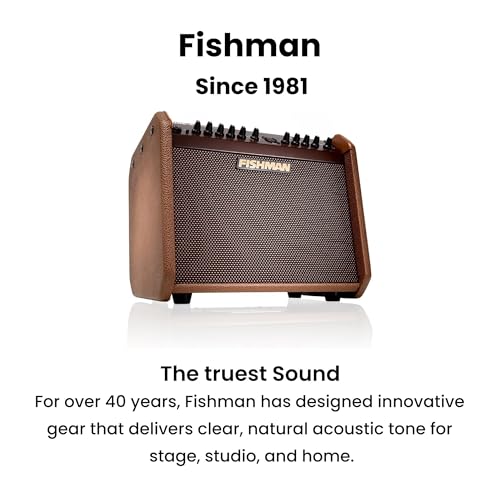 Fishman Loudbox Mini Charge Battery-Powered 60-Watt Acoustic Guitar Combo Amplifier Bundle with Gearlux XLR Cable, Instrument Cable, and Austin Bazaar Polishing Cloth - size: Mini Charge 60W