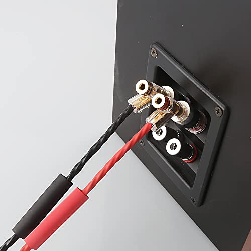 4X Banana Plugs Gold Plated 45° Angled Screw Locking Speaker Connectors for Sound Systems - color: Gold