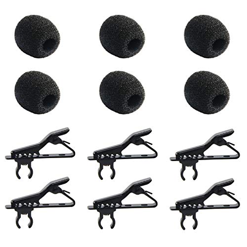 AUGSUN Lav Mic Clip Set 18 Pcs Lavalier Mic Clip Replacement Kit