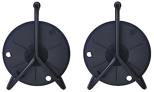 AUDIO 2000'S Two-Pack Deluxe Portable Cable Reels, Total Capacity: 1440 Feet of 6mm Black Cable, Each Reel: 720 Feet, Black