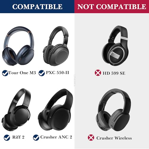 Linkidea Headphones Carrying Case Compatible with Sennheiser PXC 550-II, JBL Tune 710BT, Grado SR60 Case, Protective Hard Shell Travel Bag with Cable, Charger Storage (Black)