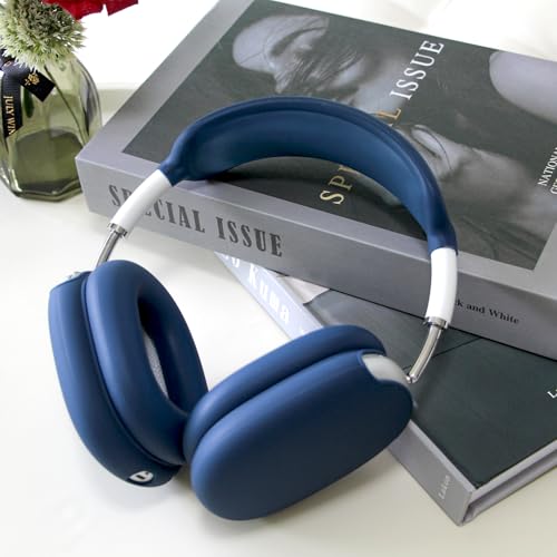 3 in 1 Silicone Case Cover Compatible with Apple Airpods Max Headphones, Anti-Scratch Ear Pad Case Cover Ear Cups Cover and Headband Cover Compatible with Apple Airpod Max (Midnight Blue) - color: Midnight Blue