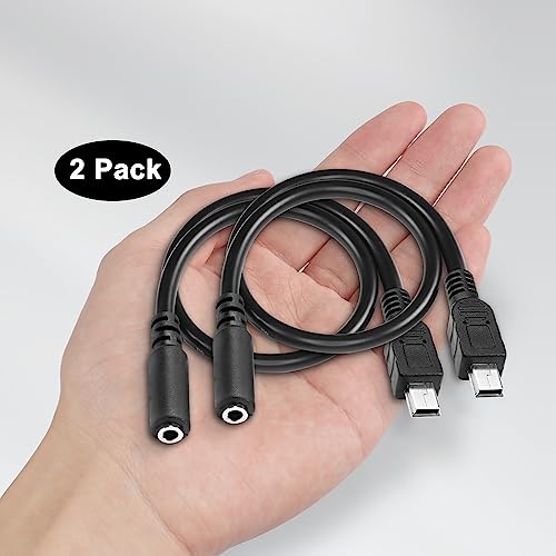 MEIRIYFA Mini USB Male to 3.5mm Female TRRS Audio Cable Mic Cord
