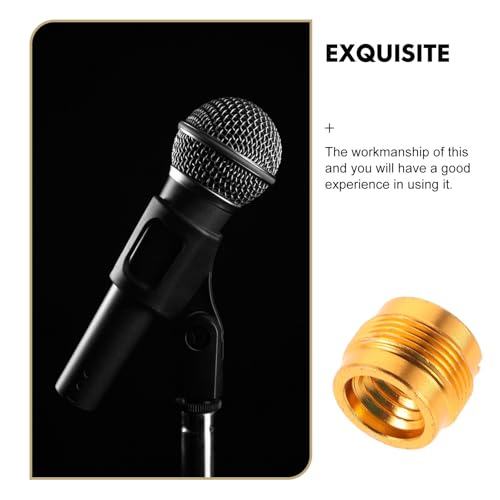 8pcs Metal Microphone Adapter Set 3/8" Female to 5/8" Male Thread Adapter for Mic Stand with Noise Reduction and Secure Fit, Unique Design for Microphone Mounts and Shock Mount