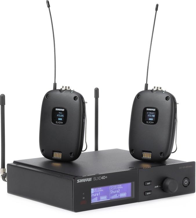 Shure SLXD14D+ Dual Digital Wireless System - G57 Band