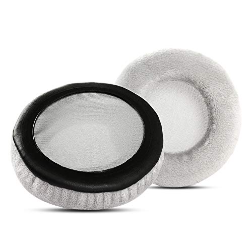DT770 Velour Replacement Earpads Compatible with Beyerdynamic DT 990 Pro DT 770 Pro DT990 DT770 Pro Headphone Cushions with High Density Memory Foam - Grey