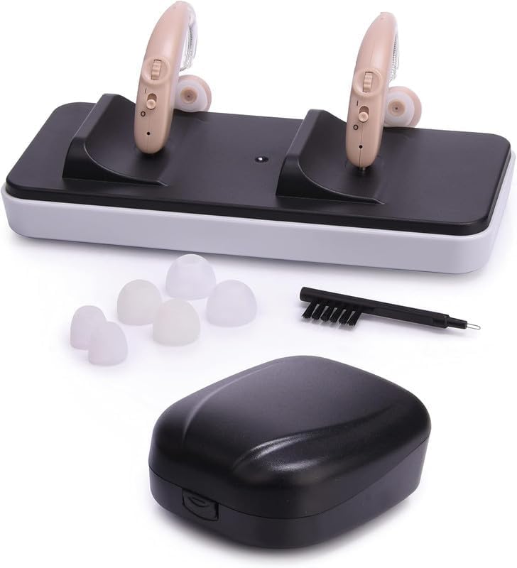 Acoustic Research Duo Wireless Speaker and Earbuds – All-in-One Bluetooth Speaker, Earbuds and Charging Case, Hands Free Calling, Built-in Travel Clip, Portable, Rechargeable (ARTWS35, Black)