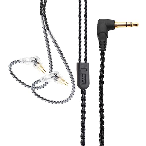 CTM IEM Replacement Cable 60" | Black | 2-Pin Connector | by Clear Tune Monitors