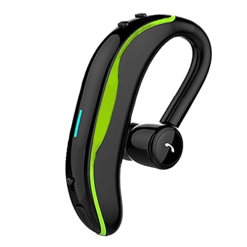 Wireless Earpiece Wireless Headphone Handsfree Call Headset Noise Cancelling Earbud Long Talk Time Earphone Compatible with Smart Cell Phones Car Driver Trucker Business Office Men Women (Green) - color: Green