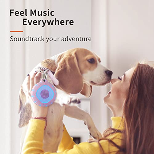 HEYSONG Waterproof Bluetooth Speaker, IPX7 Small Shower Speaker, Lightweight Portable Speakers for Travel, Pool, Beach, Biking, Kayak