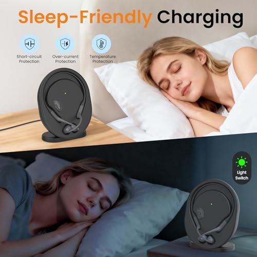Wireless Charging Station Compatible with Shokz OpenRun Pro/OpenRun Standard Mini, 3.93ft Magnetic USB Charger Cable Stand Holder Dock Cord Replacement for Shokz Aftershokz Headphones