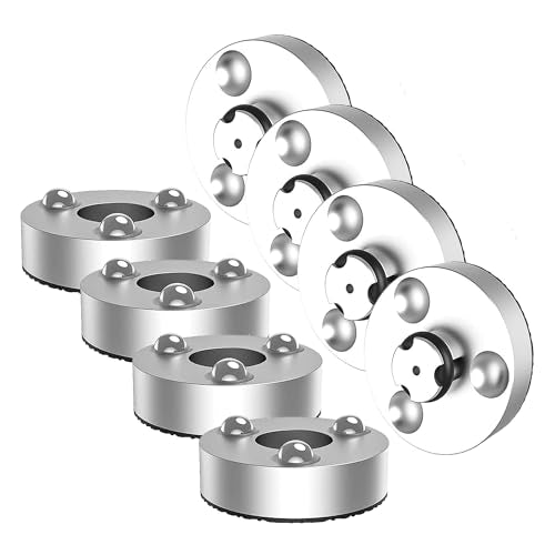 Audiocrast 4X HiFi Speaker Spike Pad Isolation Feet Stand Feet 40X23MM Shock Absorber with Stainless Steel Ball for Audio Speaker Subwoofer CD DVD Amplifier Turntable DAC