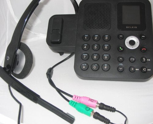 PC Dual 3.5mm Headset to RJ9/RJ10/RJ22 Phone Adapter (PC35-RJ9A)