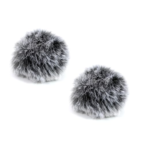2PCS Wireless Microphone Deadcat Furry Cover for Hollyland M2, Microphone Windscreen,Blocks Wind Noise for Clear Audio,Ideal for Content Creators,Vloggers, Filmmakers & Musicians Recording Outdoors