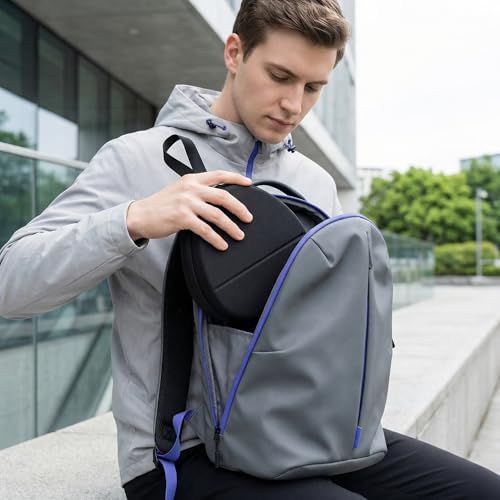 GWCASE Headphone Travel Case with Secure Strap and Accessory Pocket, Black | Hard Shell Protection, Fits Most Foldable Over-Ear Headphones, 7.87 x 6.8 x 0.9 in Interior, for Daily Carry, Case Only - color: Black