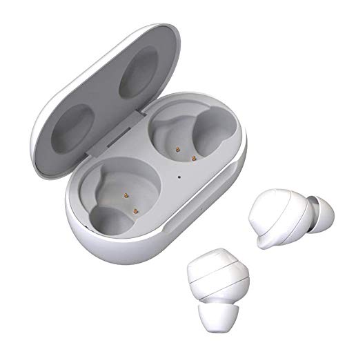 Wireless Charging Case Compatible with Galaxy Buds Plus, Replacement Charger Dock Cradle Case Cover for Samsung Galaxy Buds+ Plus (White)