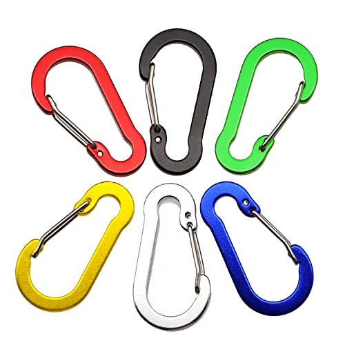 Lix&Rix Retractable Coiled Lanyards with Detachable Buckle | Quick Release Carabiner Clips - color: Green 3pcs