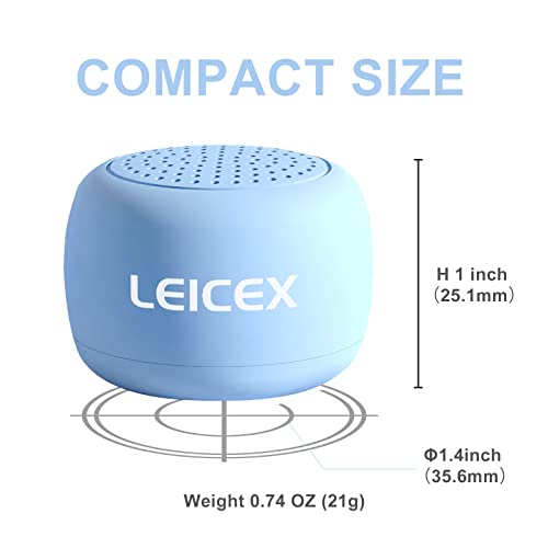 LEICEX Travel Bluetooth Speaker, Tiny Small Speakers Bluetooth Wireless Pillow Perfect for Travel Outdoor Sound (Blue) - color: Tiny-Blue