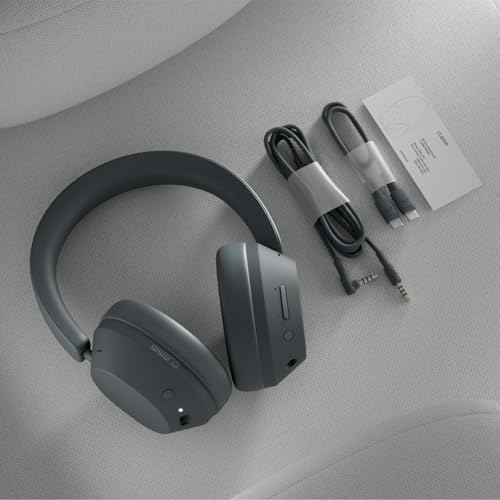 Clemm Preset Wireless Over-Ear Headphones, 95H Playtime, Bluetooth, 40mm Drivers, Built-in Mic, Memory Foam Earcups, Aux Cable Included, Foldable Design, Graphite - color: Graphit