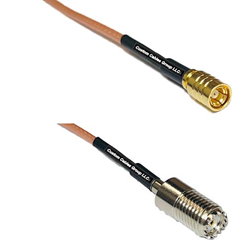 1 feet RG316 SMB Female to Mini UHF Female RF Pigtail Coaxial Cable