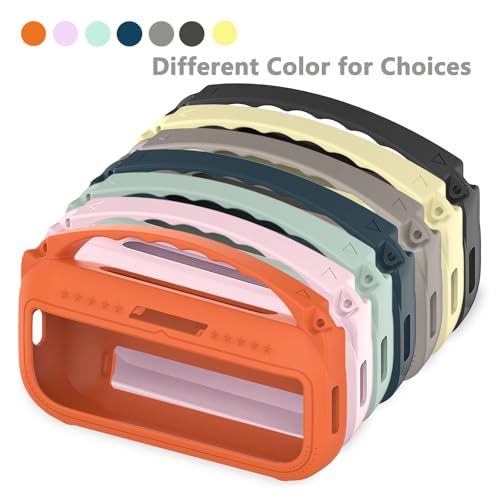 JCHPINE Silicone Cover Case for Bose SoundLink Flex Speaker 2nd Gen | Accessories Compatible with Bose SoundLink Flex 2, Protective Case with Shoulder Strap (Sunset Peach) - color: Sunset Peach